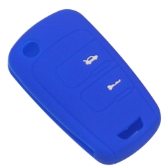 SCC013007 Flip Folding Remote Key Case Silicone Cover For Chevrolet Epica Sail Buick Excelle 2 Button Fob Protector Holder
