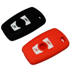 SCC006010 Good Quality Replacement Silicone Car Key Cover Holder Case Bag Shell Skin for BMW 5 7 Series 2 Buttons Key
