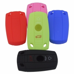 SCC006008 3 Buttons Remote Silicone Car Fob Key Case Cover For BMW X1 X5 X6 1 3 5 7 E Series Z4 M3 M5 Smart Key