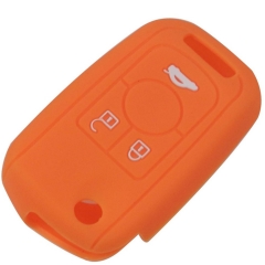 SCC013008 Rubber Skin Silicone Case for Buick Excelle Regal RS 3 Button Remote Flip Folding Key Cover Holder Protector