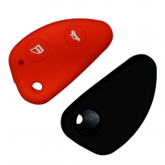 SCC092001 Silicone Rubber flip folding car key Cover Case for Alfa Romeo 147 156 159 166 GT JTD TS 2 button Set Shell Protect FOB