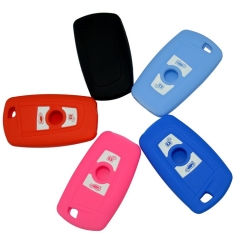 SCC006010 Good Quality Replacement Silicone Car Key Cover Holder Case Bag Shell Skin for BMW 5 7 Series 2 Buttons Key