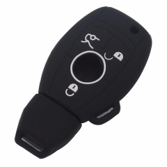SCC002009 3 Buttons Silicone Key Case Cover For Mercedes For Benz Fob Case Smart W203 W211 CLK A C E S Class Slk Cl