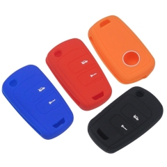 SCC013007 Flip Folding Remote Key Case Silicone Cover For Chevrolet Epica Sail Buick Excelle 2 Button Fob Protector Holder