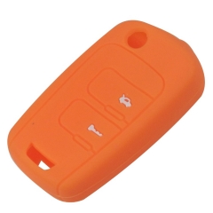 SCC013007 Flip Folding Remote Key Case Silicone Cover For Chevrolet Epica Sail Buick Excelle 2 Button Fob Protector Holder