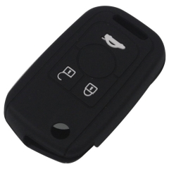 SCC013008 Rubber Skin Silicone Case for Buick Excelle Regal RS 3 Button Remote Flip Folding Key Cover Holder Protector