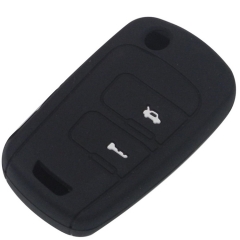 SCC013007 Flip Folding Remote Key Case Silicone Cover For Chevrolet Epica Sail Buick Excelle 2 Button Fob Protector Holder