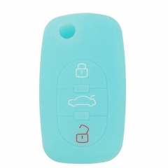 SCC008003 3 Buttons Silicone Car Key Cover For AUDI A2 A3 S3 A4 S4 A6 S6 RS6 A8 TT