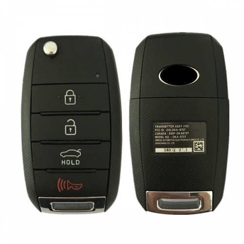 CN051074 2013 - 2016 Kia Forte Remote Flip Key 313.8mhz Osloka-870t 95430-A7400