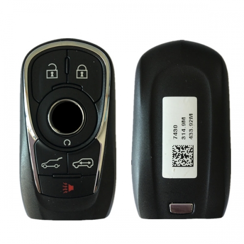 CN013017 For Buick GL8 6 Button Smart Key with 8A Chip 433MHZ