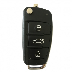 CN008076 ORIGINAL Flip Key for Audi A3 Q2 Q3 3Buttons 434MHZ megmos AES KEYLESS ...