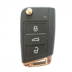 CN001097 For Vw Golf Polo Touran Etc 3 Button Flip Key Fob Remote 5G6 959 752 AB 434mzh Keyless GO