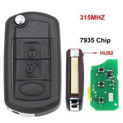 CN004007 3 Button Folding Flip Remote Key Smart Car Key 315Mhz + 7935 Chip Uncut Blade for Land Rover Range Rover Vogue