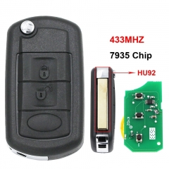 CN004005 3 Button Folding Flip Remote Key Smart Car Key 433Mhz + 7935 Chip Uncut...