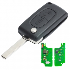 CN016030  For Citroen Sega Flip Remote Key 2 Button ID46 433MHZ