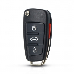 CS008011 for Audi 3 + 1 button Flip key shell