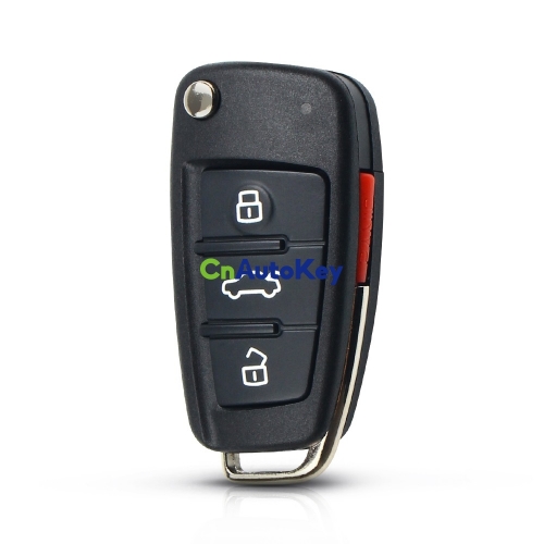 CS008011 for Audi 3 + 1 button Flip key shell