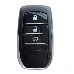 CS007072 For Toyota Fortuner Prado Camry Rav4 Highlander Crown Smart Keyless Case Housing 3 Buttons Remote Key Fob Shell