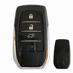 CS007074 For Toyota Fortuner Prado Camry Rav4 Highlander Crown Smart Keyless Case Housing 4 Buttons Remote Key Fob Shell