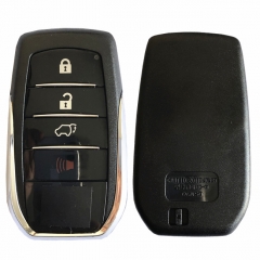 CS007074 For Toyota Fortuner Prado Camry Rav4 Highlander Crown Smart Keyless Case Housing 4 Buttons Remote Key Fob Shell