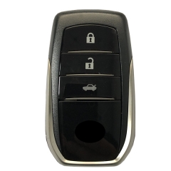 CS007071 For Toyota Fortuner Prado Camry Rav4 Highlander Crown Smart Keyless Case Housing 3 Buttons Remote Key Fob Shell