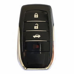 CS007073 For Toyota Fortuner Prado Camry Rav4 Highlander Crown Smart Keyless Case Housing 4 Buttons Remote Key Fob Shell