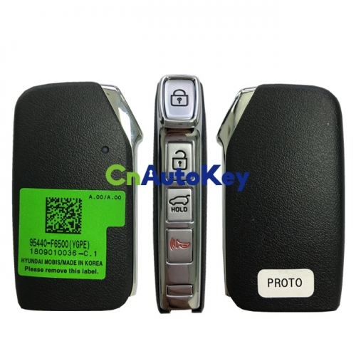 CN051106 For KIA 2020 Genuine Smart Remote Key 4 Buttons 433MHz HITAG 3 Transponder 95440-F6500