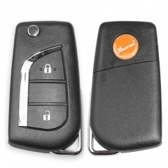 XKTO01EN Wire Remote Key Toyota Flip 2 Buttons English 5pcs/lot