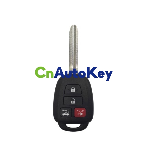 XKTO06EN Wire Remote Key Toyota Flat 4 Buttons Square English 5pcs/lot
