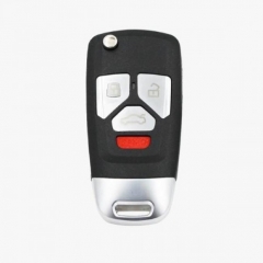 XNAU02EN Wireless Remote Key Audi Flip 4 Buttons Key English 5pcs/lot