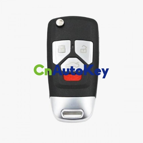 XNAU02EN Wireless Remote Key Audi Flip 4 Buttons Key English 5pcs/lot