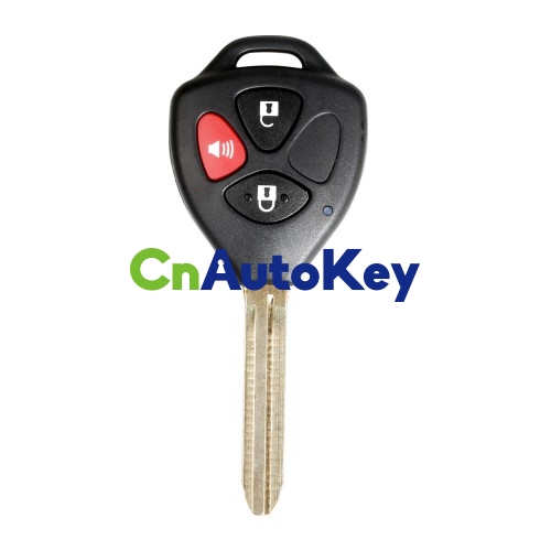 XKTO04EN Wire Remote Key Toyota Flat Right 3 Buttons Triangle English 5pcs/lot