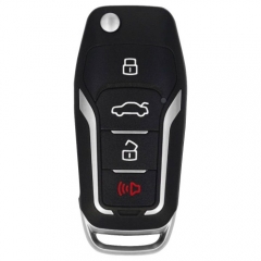 XEFO01EN Super Remote Key Ford Flip 4 Buttons Built-in Super Chip English 5pcs/lot