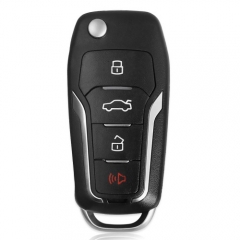 XKFO01EN Wire Remote Key Ford Condor Flip 4 buttons Unmovable Key King English 5...