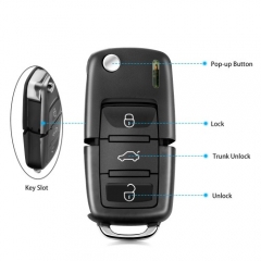 XKB501EN Wire Remote Key VW B5 Flip 3 Buttons English 5pcs/lot