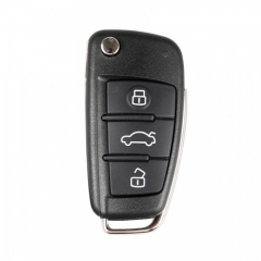 XKA600EN Wire Remote Key Audi A6L Q7 Flip 3 buttons Silicagel Button English 5pc...