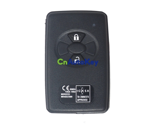 CN007199 Toyota Rav4 2006+ Smart Key, 2Buttons, B90EA P1 98 4D-67, 433MHz ASK 89904-12170 Keyless Go