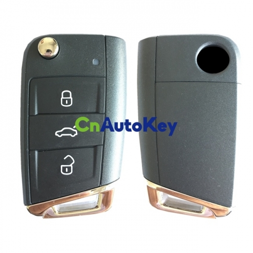 CN001105 Original 3 Buttons 434 MHz MQB Type Flip Remote Key for Skoda Octavia 2012-2018 - 5ED 959 752