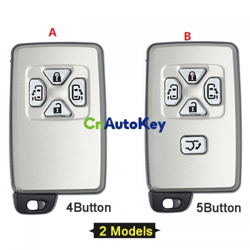 CS007062 Blank Shell for Toyota Previa Smart Key Card 4 Button