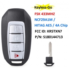 CN021006 4B Smart Remote Car Key FSK 433Mhz NCF29A1M HITAG AES 4A Chip For Infin...