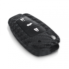 CS008018 Key Rings For Audi Sline A3 A5 Q3 Q5 A6 C5 C6 A4 B6 B7 B8 TT 80 S6 Protector Auto Key Cover Skin Silicone Car Key Case