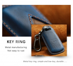 CS008021 For Old Audi B6 B7 B8 A4 A5 A6 A7 A8 Q5 Q7 R8 TT S5 S6 S7 S8 Key Bag Genuine Leather Remote Key Ring Smart Car Key Case