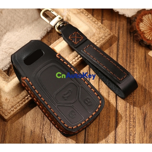 CS008035 For Audi A6 C8 A7 A8 Q8 2017 2018 2019 2020 Q7 SQ7 A4L A5 S5 Q5 Q7 A4 B9 TT TTS Leather Car Key Case