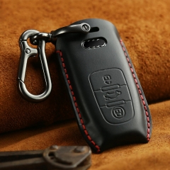 CS008031 For Old Audi B6 B7 B8 A4 A5 A6 A7 A8 Q5 Q7 R8 TT S5 S6 S7 S8 Key Bag Genuine Leather Remote Key Ring Smart Car Key Case