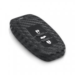 CS008030 10X Carbon Fiber Silicone Car Key Case For Audi B6 B7 B8 A4 A5 A6 A7 A8 Q5 Q7 R8 TT S5 S6 S7 S8 Cover Fob 3BT Car Key Bag