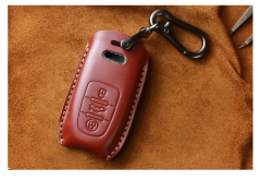 CS008031 For Old Audi B6 B7 B8 A4 A5 A6 A7 A8 Q5 Q7 R8 TT S5 S6 S7 S8 Key Bag Genuine Leather Remote Key Ring Smart Car Key Case