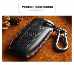 CS008031 For Old Audi B6 B7 B8 A4 A5 A6 A7 A8 Q5 Q7 R8 TT S5 S6 S7 S8 Key Bag Genuine Leather Remote Key Ring Smart Car Key Case