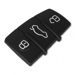 CS008027 50X For Audi Key Pad 3 Button Replacement Remote Key Shell Fob Cover Case Buttons Pads For Audi A3 A4 A5 A6 A8 Q5 Q7 TT