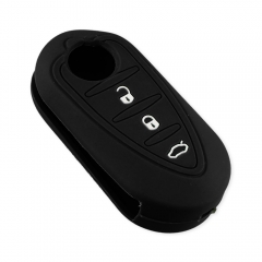 CS092013 Key Rings For Alfa Romeo Mito Giulietta 159 159 GTA Brera Silicone Car Key Cover Case 3 Buttons Auto Key Holder Protector