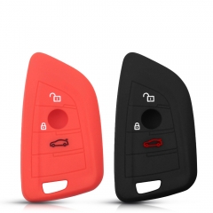 CS006031  For BMW 1 2 7 Series X1 X3 X4 X5 X6 X5M X6M F Class F15 F16 F48 Remote Fob Cover 3 Button Silicone Car Key Case